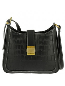 Женская кожаная сумка 1202 BLACK